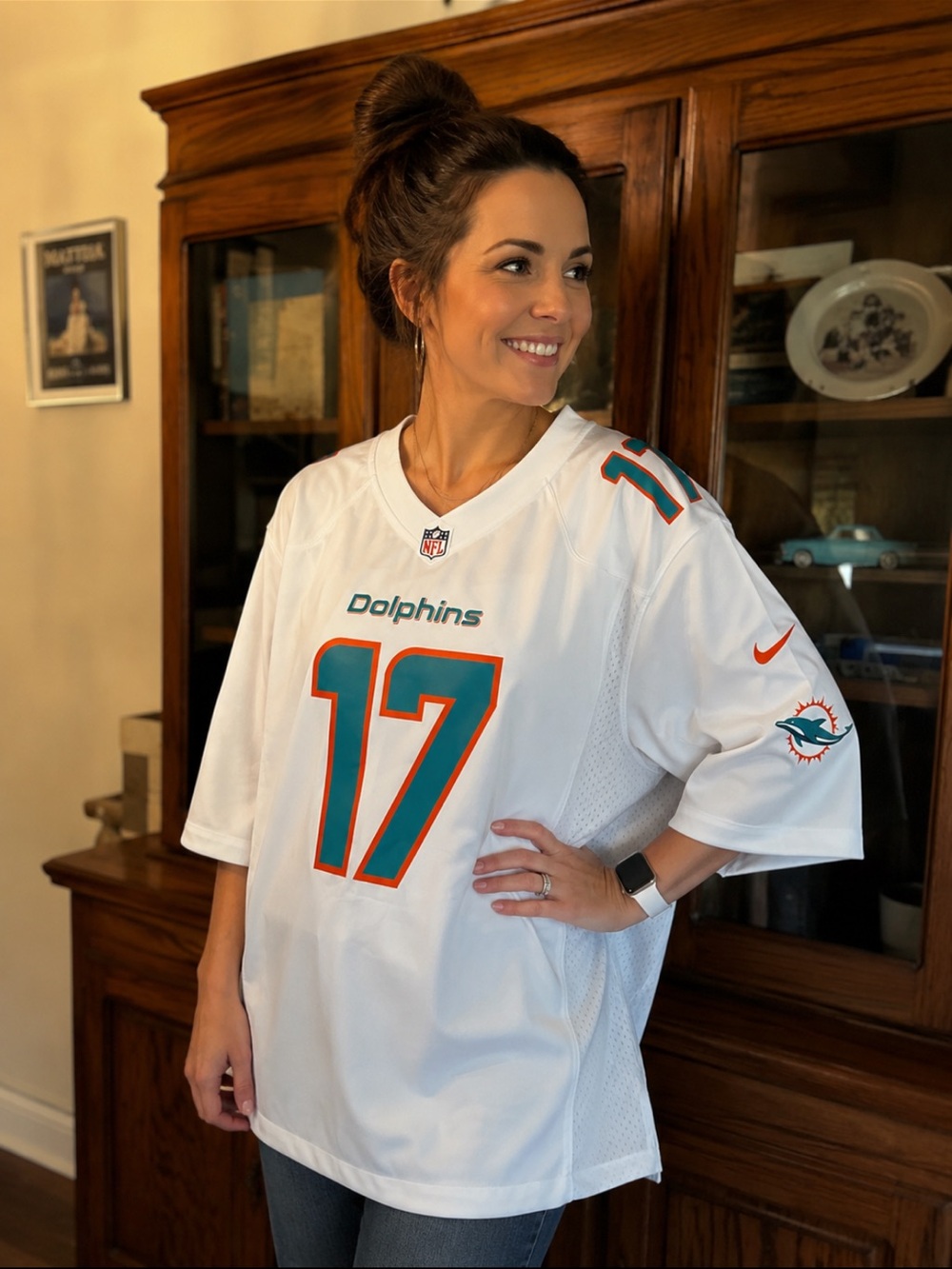 Official NFL Miami Dolphins #17 Jalen Waddle Jersey